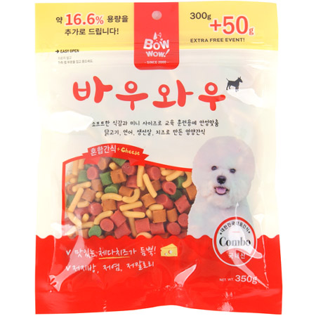 바우와우 혼합간식 350g